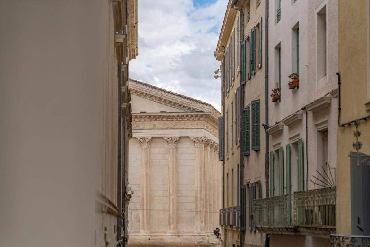 L'Elegance De La Pierre Au Pied De La Maison Carree - Une Nuit A Nimes Ngoại thất bức ảnh